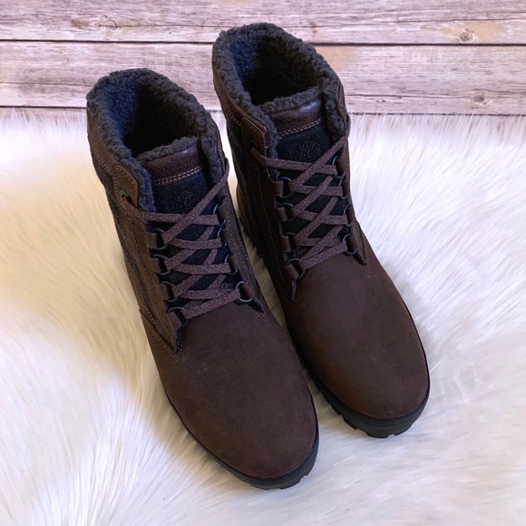 Timberland Brown Spruce Mountain Lined Waterproof Boots - Picture 4 of 7